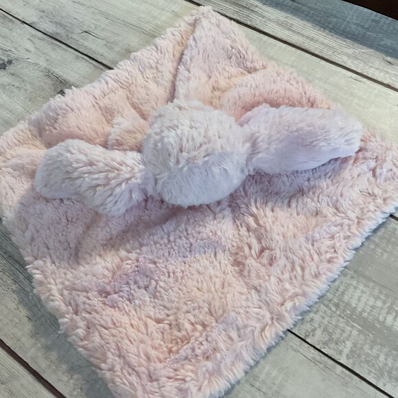 Manhattan Kids Pink Bunny Rabbit Lovey Soft Plush Baby Security Blanket - Picture 7 of 12